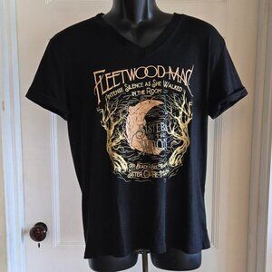 Fleetwood Mac T-Shirt Sisters Of The Moon Black Cap Sleeve T-Shirt Size M